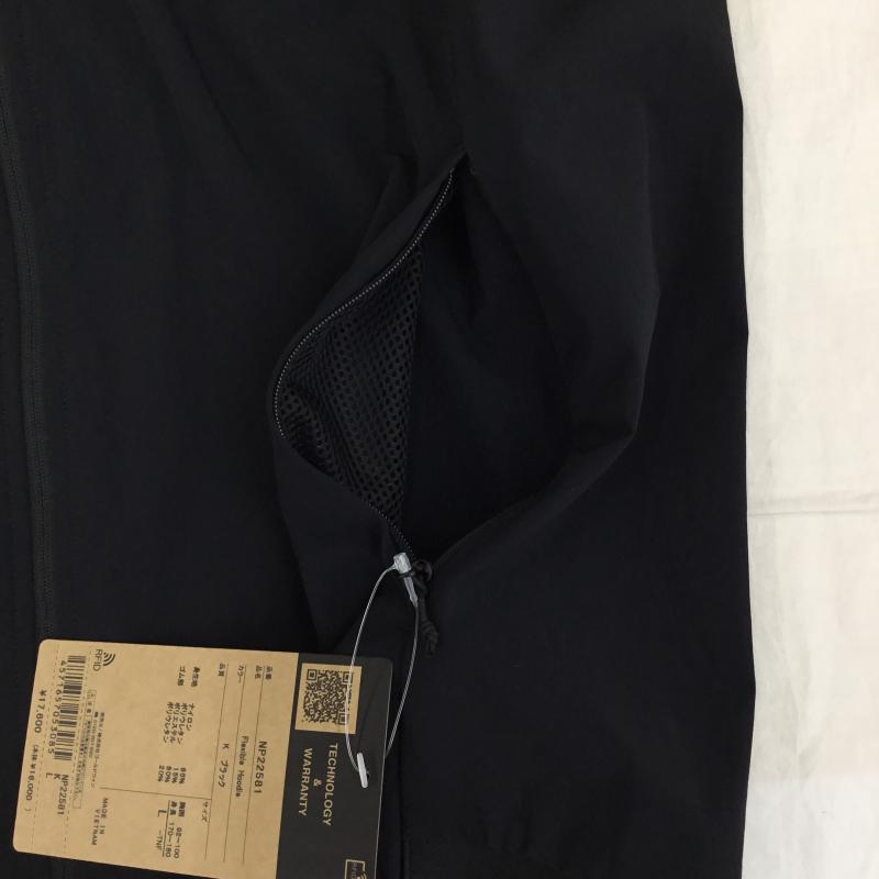 ザノースフェイス THE NORTH FACE ジャケット、上着 ジャンパー、ブルゾン NP22581 フレキシブルフーディ L ロゴ、文字 黒 / ブラック /  メンズ USED 古着 中古 10134996