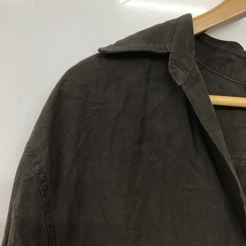 ザラ ZARA シャツ、ブラウス 長袖 M 無地 チャコールグレー / チャコールグレー /  レディース USED 古着 中古 10139397