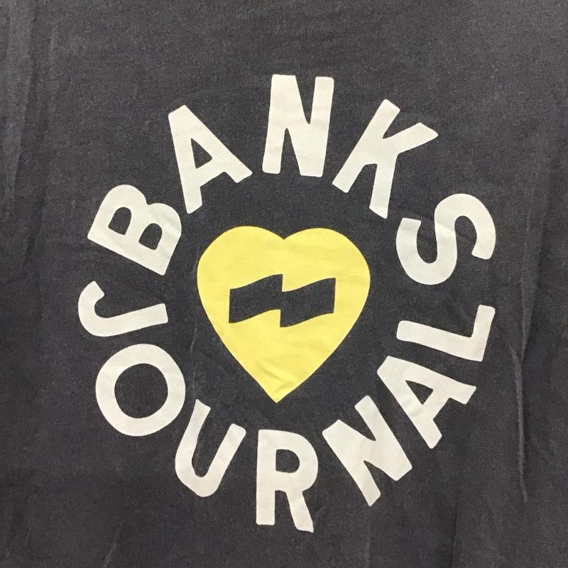 バンクスジャーナル BANKS JOURNAL Tシャツ 半袖 半袖カットソー プリントTシャツ クルーネックカットソー S ロゴ、文字 灰 / グレー /  メンズ USED 古着 中古 10132312