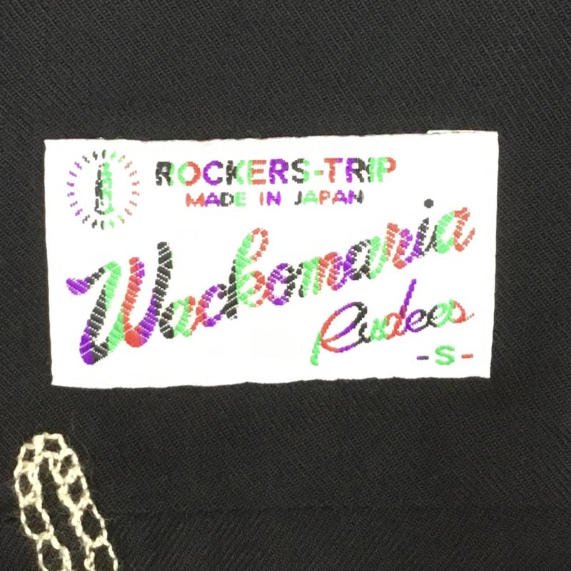 ワコマリア WACKO MARIA シャツ、ブラウス 長袖 S ロゴ、文字 黒 / ブラック /  メンズ USED 古着 中古 10110368