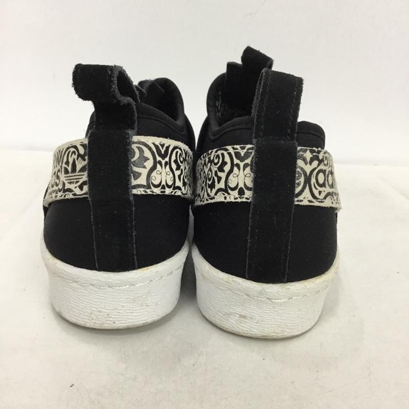 アディダス adidas スニーカー スニーカー BY9142 SUPERSTAR SlipOn スリッポン 22.5cm 22.5cm ロゴ、文字 黒 / ブラック /  レディース USED 古着 中古 10149456
