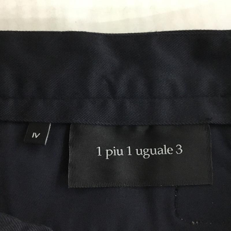 ウノピゥウノウグァーレトレ 1 piu 1 uguale 3 ボトムス ボトムス MRP164 driving collection wrinkle pants テーパードパンツ 4 無地 紺 / ネイビー /  メンズ USED 古着 中古 10119846
