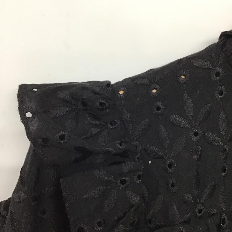 ザラ ZARA ニット、セーター 長袖 長袖ニットカットソー プルオーバー セーター M 無地 黒 / ブラック /  レディース USED 古着 中古 10145413