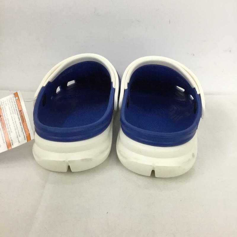 クロックス crocs サンダル サンダル 27.0cm 無地 白 / ホワイト / X 青 / ブルー /  メンズ USED 古着 中古 10125459