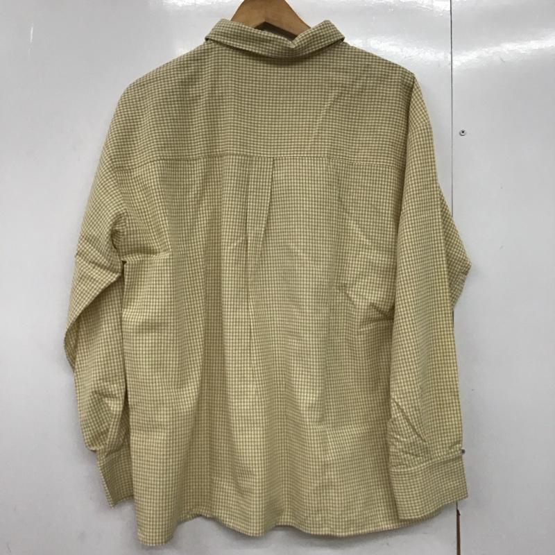 エヘカソポ ehka sopo シャツ、ブラウス 長袖 1710852 FREE チェック 黄 / イエロー /  レディース USED 古着 中古 10144111