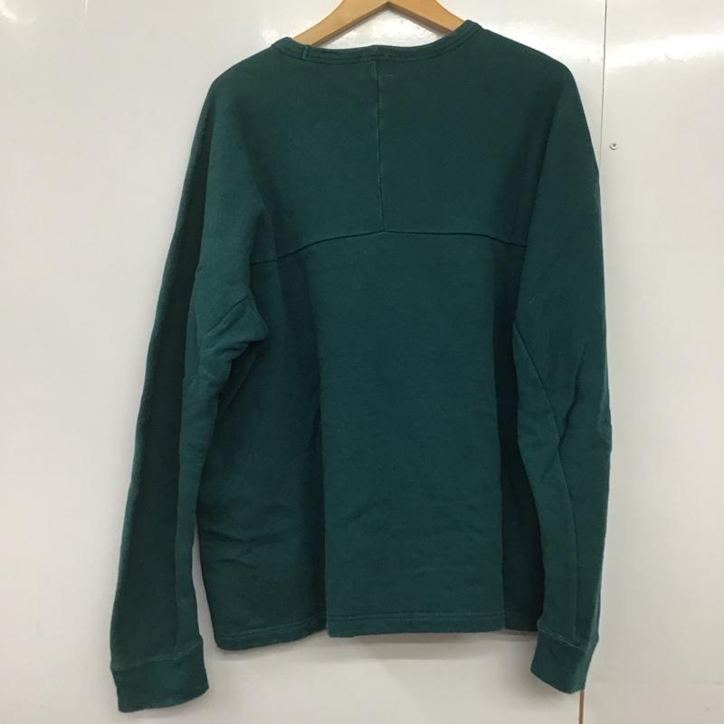 カブー KAVU トレーナー 長袖 19821309 スウェット 裏起毛 M ロゴ、文字 緑 / グリーン /  メンズ USED 古着 中古 10144087
