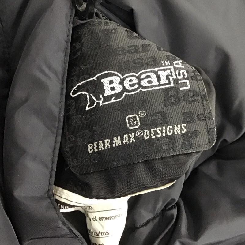 ベアー Bear USA ジャケット、上着 ジャンパー、ブルゾン ジップアップジャケット ダウンジャケット アウター リバーシブル L ロゴ、文字 黒 / ブラック /  メンズ USED 古着 中古 10132551