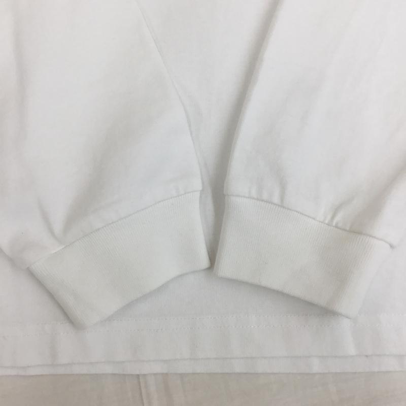 チャンピオン Champion カットソー 長袖 C3-S406 L ロゴ、文字 白 / ホワイト /  メンズ USED 古着 中古 10143639