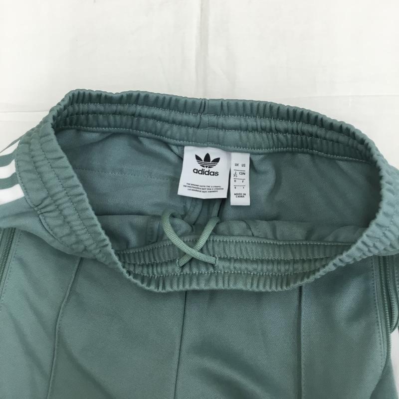アディダス adidas パンツ チノパン DV1519 トラックパンツ XS ストライプ X ロゴ、文字 薄緑 / ライトグリーン /  レディース USED 古着 中古 10133481