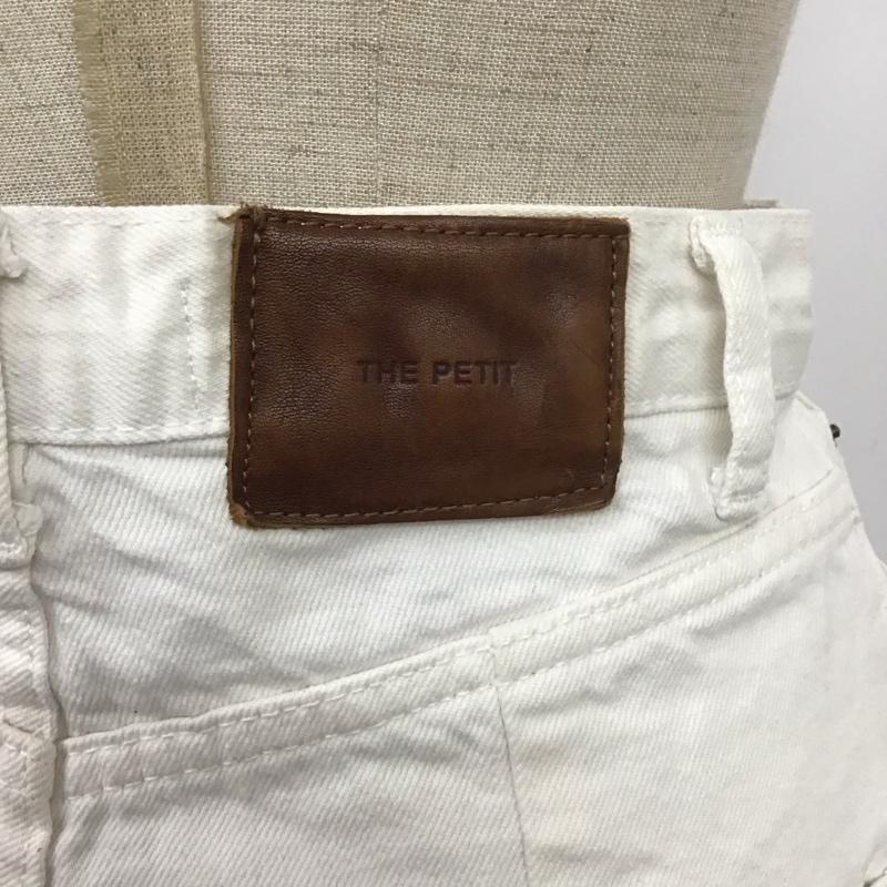 ザラ ZARA パンツ デニム、ジーンズ 9632 057 712 THE PETIT テーパードパンツ 無地 白 / ホワイト /  レディース USED 古着 中古 10112350