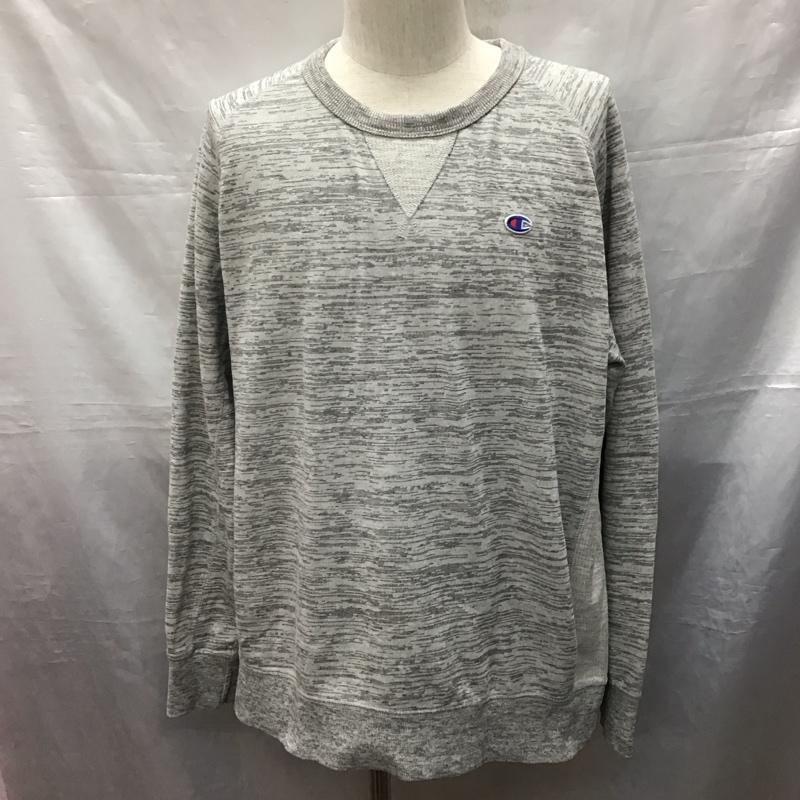 チャンピオン Champion トレーナー 長袖 1222968 スウェット XXL XXL ワンポイント 灰 / グレー /  メンズ USED 古着 中古 10121201
