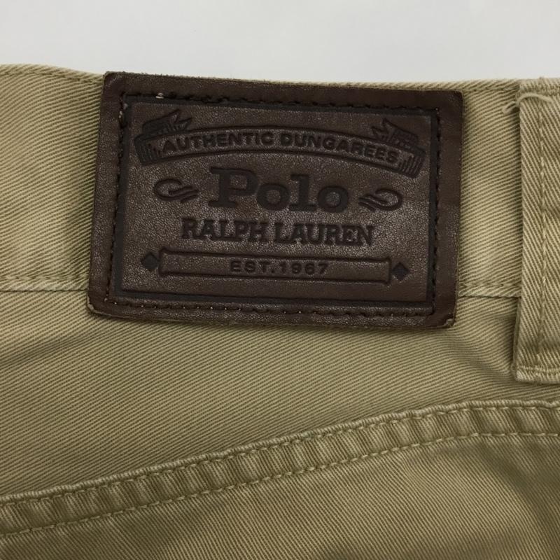 ポロラルフローレン POLO RALPH LAUREN パンツ デニム、ジーンズ デニムパンツ ストレートパンツ ワイドパンツ カジュアルパンツ 34インチ 無地 ベージュ / ベージュ /  メンズ USED 古着 中古 10110093