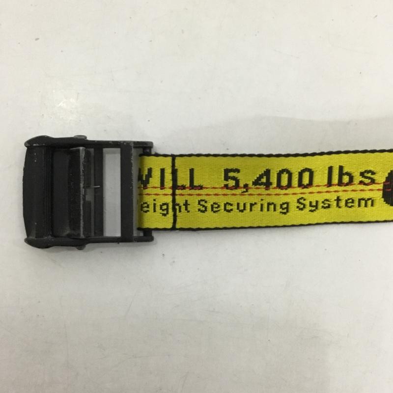オフホワイト Off-White ベルト・バックル ベルト OWRB009E17223126 ロゴ、文字 黄 / イエロー /  メンズ USED 古着 中古 10141632