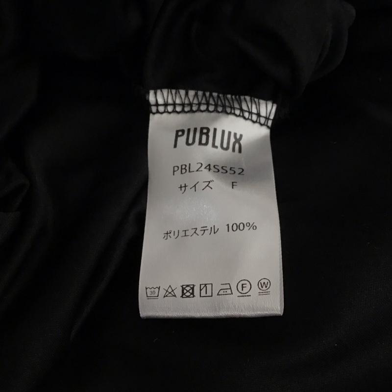 パブリュクス PUBLUX スカート ロングスカート pbl24ss52 ライン入りティアードチュールスカート ロングスカート FREE 無地 黒 / ブラック /  レディース USED 古着 中古 10132930