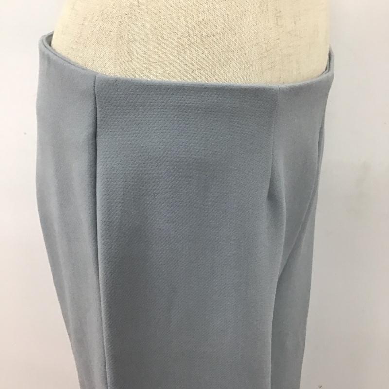 ザラベーシック ZARA BASIC パンツ スラックス スラックスパンツ ワイドパンツ カジュアルパンツ M 無地 水色 / ライトブルー /  レディース USED 古着 中古 10122537