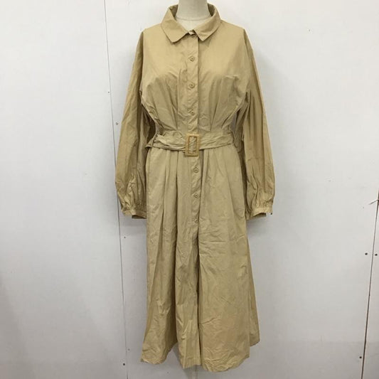 ダズリン dazzlin ワンピース ロングスカート 021920303501 トレンチマキシワンピース FREE 無地 ベージュ / ベージュ /  レディース USED 古着 中古 10114457