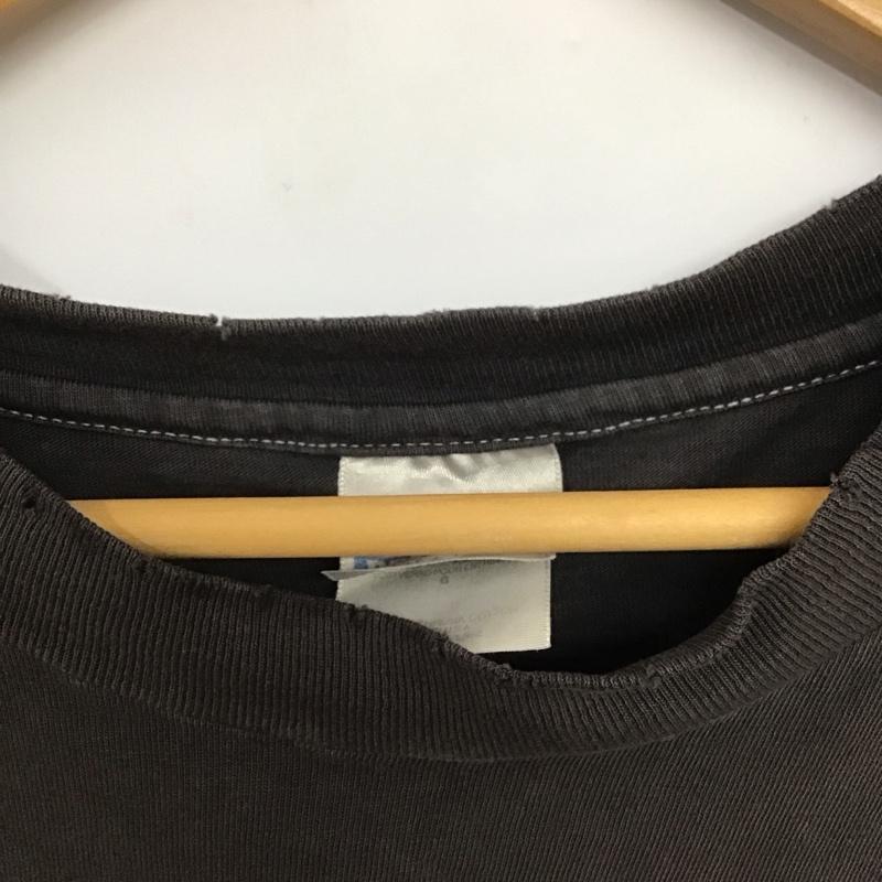 ヘインズ HANES Tシャツ 半袖 半袖カットソー プリントTシャツ クルーネックカットソー L プリント 黒 / ブラック /  メンズ USED 古着 中古 10140967