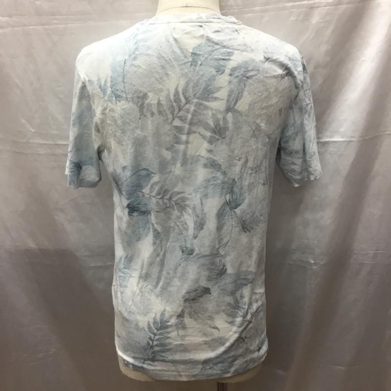 ザラメン ZARA MAN Tシャツ 半袖 0495 419 406 胸ポケット クルーネック S 総柄 水色 / ライトブルー /  メンズ USED 古着 中古 10115527