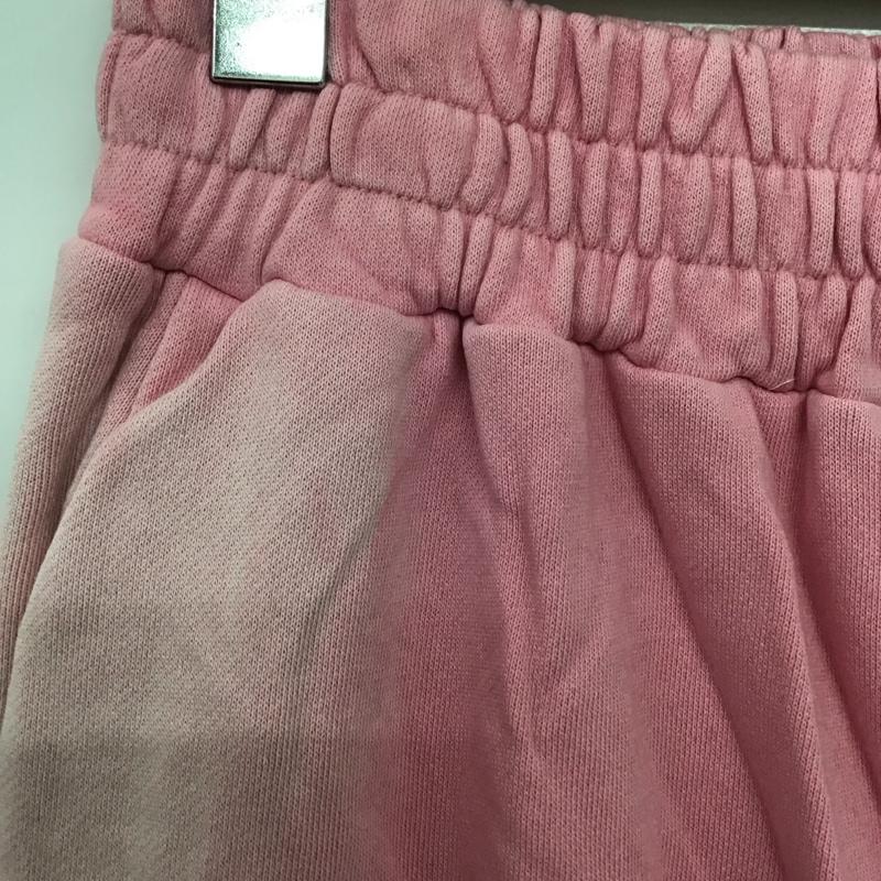 ナインティナインティ 9090 パンツ ワークパンツ、ペインターパンツ スウェットパンツ ワイドパンツ カジュアルパンツ M ロゴ、文字 桃 / ピンク /  メンズ USED 古着 中古 10151168