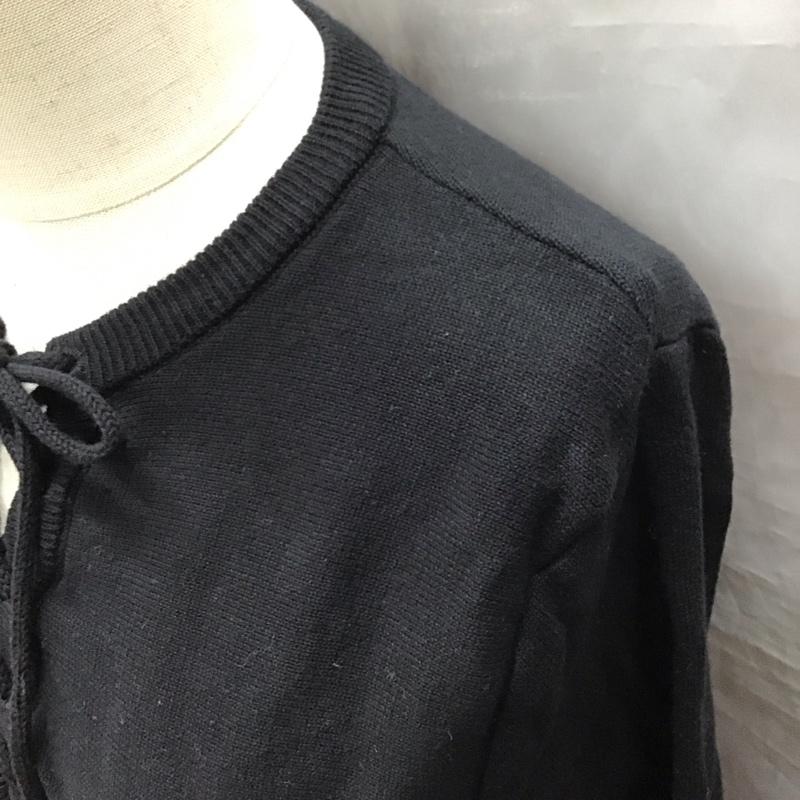スライ SLY ワンピース ひざ丈スカート 030ASM73-0210 2 無地 黒 / ブラック /  レディース USED 古着 中古 10123457