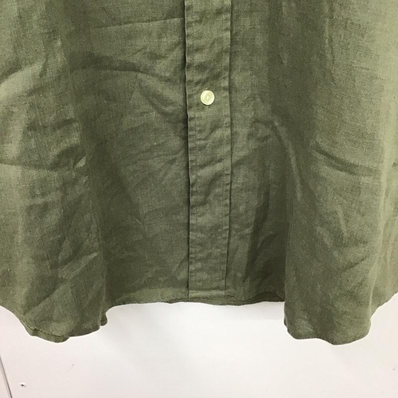 ブルックスブラザーズ BROOKS BROTHERS シャツ、ブラウス 半袖 ボタンダウンシャツ M 無地 カーキ / カーキ /  メンズ USED 古着 中古 10131425