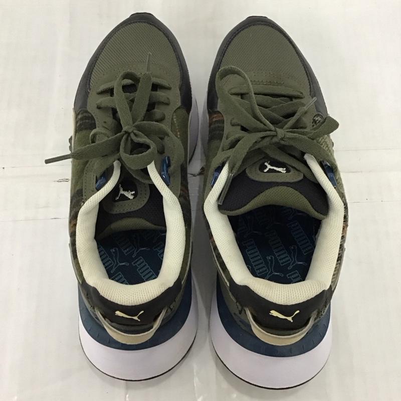 プーマ PUMA スニーカー スニーカー 384186-02 WILD RIDER FLANNEL 24cm 24.0cm ワンポイント カーキ / カーキ /  レディース USED 古着 中古 10122584