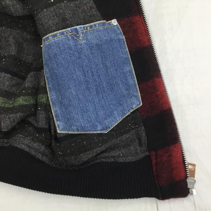 ディーゼル DIESEL ジャケット、上着 ジャンパー、ブルゾン S チェック 赤 / レッド /  レディース USED 古着 中古 10140881