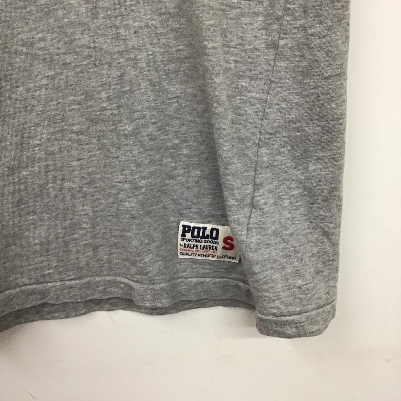 ポロバイラルフローレン Polo by RALPH LAUREN Tシャツ 半袖 半袖カットソー プリントTシャツ クルーネックカットソー S ロゴ、文字 灰 / グレー /  メンズ USED 古着 中古 10129877