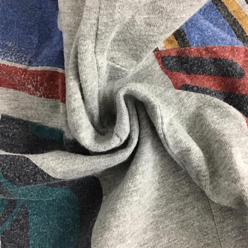 トミーヒルフィガー TOMMY HILFIGER Tシャツ 半袖 クルーネック L 総柄 灰 / グレー /  メンズ USED 古着 中古 10123301