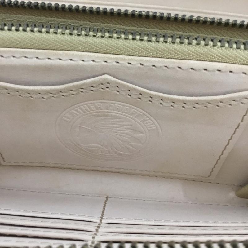 古着 USED 財布 長財布 A.J.L 栃木レザー ラウンドファスナー 無地 茶 / ブラウン /  メンズ USED 古着 中古 10123645