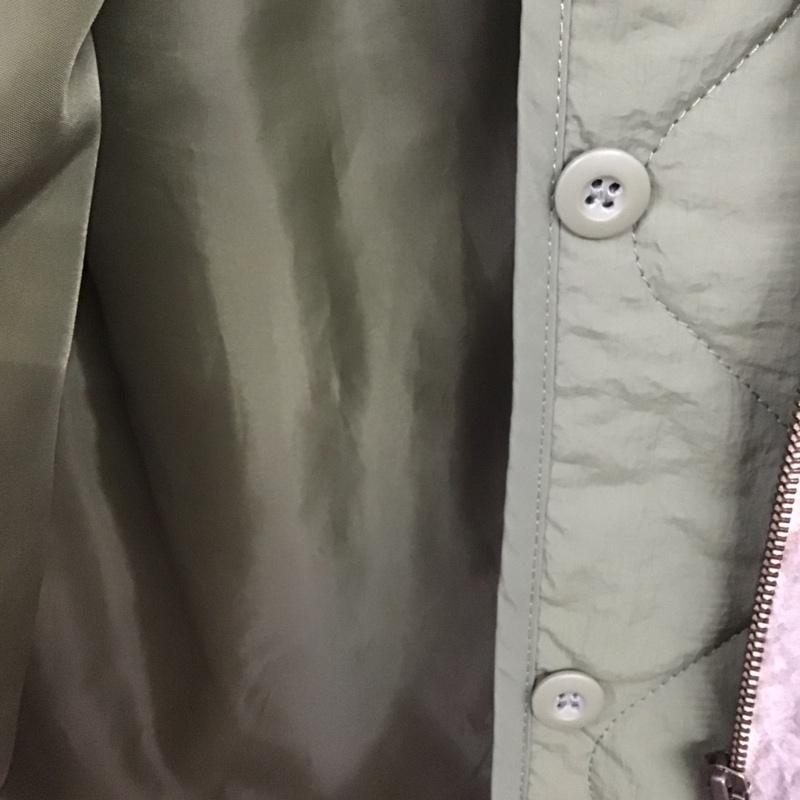 ダブルクローゼット w closet コート コート一般 リバーシブル ボア FREE 無地 薄緑 / ライトグリーン /  レディース USED 古着 中古 10145036