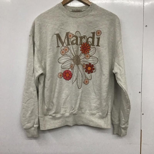 マルディメクルディ MARDI MERCREDI トレーナー 長袖 MM-01-CT100-0X クルーネック スウェット ロゴ、文字 灰 / グレー /  レディース USED 古着 中古 10138948