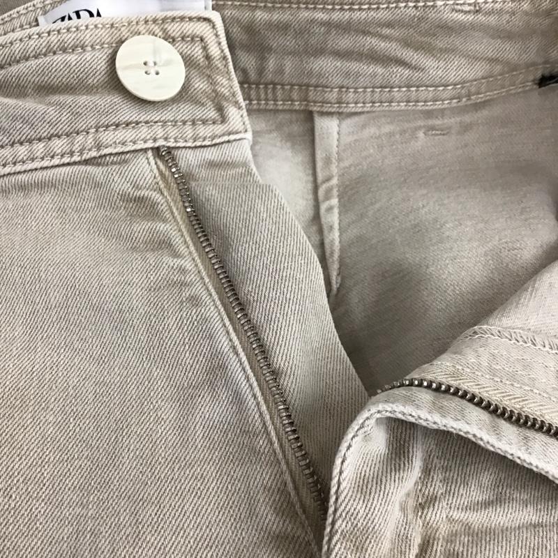ザラ ZARA パンツ デニム、ジーンズ 34 無地 ベージュ / ベージュ /  レディース USED 古着 中古 10131189