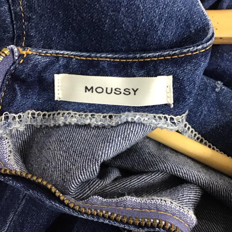 マウジー MOUSSY ワンピース ロングスカート 010DSG11-0270 COCOON SLEEVE FLARE DRESS デニム 長袖 1 無地 青 / ブルー /  レディース USED 古着 中古 10142230