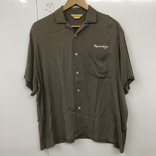 ペニーズ PENNEY S シャツ、ブラウス 半袖 無地 ベージュ / ベージュ /  メンズ USED 古着 中古 10128561