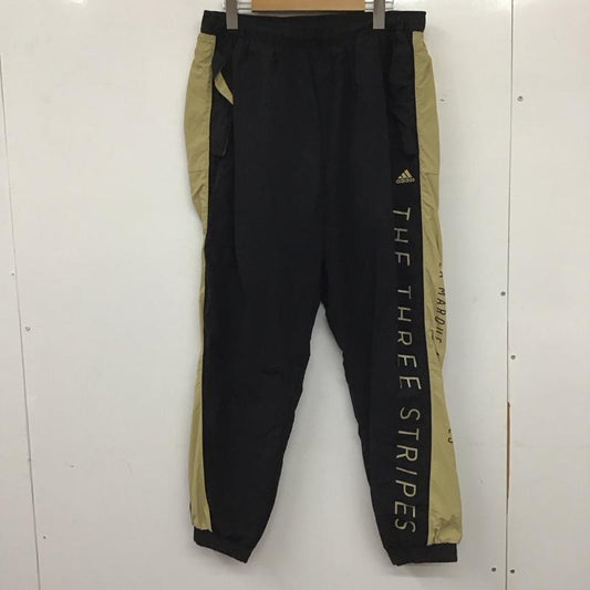 アディダス adidas ボトムス ボトムス HM2692 ウーブンパンツ ウインドロングパンツ ナイロンパンツ 2XL ロゴ、文字 黒 / ブラック / X ベージュ / ベージュ /  メンズ USED 古着 中古 10139500