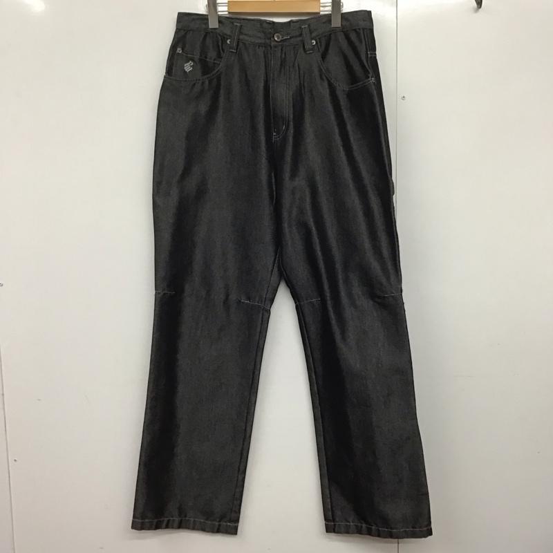 ロカウェア ROCAWEAR パンツ デニム、ジーンズ デニムパンツ ワイドパンツ カジュアルパンツ 36 ロゴ、文字 黒 / ブラック /  メンズ USED 古着 中古 10143534