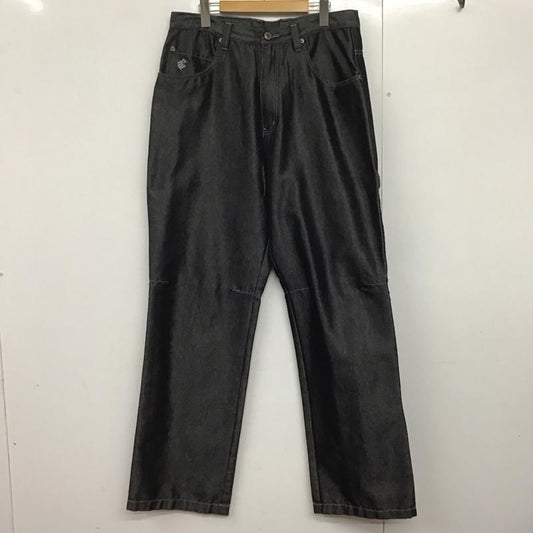 ロカウェア ROCAWEAR パンツ デニム、ジーンズ デニムパンツ ワイドパンツ カジュアルパンツ 36 ロゴ、文字 黒 / ブラック /  メンズ USED 古着 中古 10143534