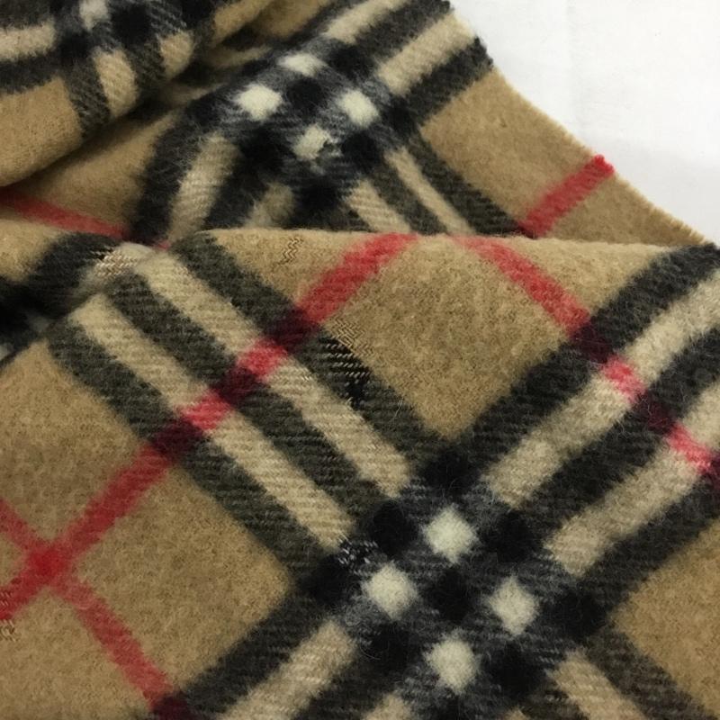 バーバリーロンドン Burberry London マフラー マフラー カシミヤ フリンジ ノバチェック チェック ベージュ / ベージュ /  レディース USED 古着 中古 10145823