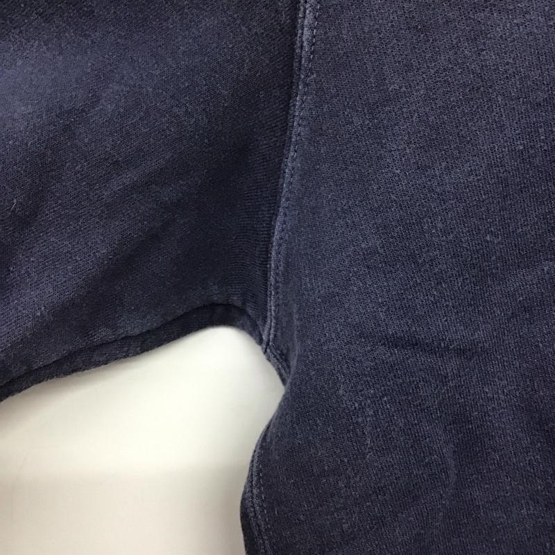 グッドオン Good On パーカー 長袖 ハーフジップ 裏起毛 L 無地 紺 / ネイビー /  メンズ USED 古着 中古 10143999