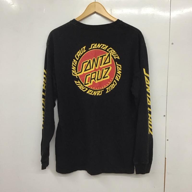 サンタクルーズ SANTA CRUZ Tシャツ 長袖 L プリント X ロゴ、文字 黒 / ブラック /  メンズ USED 古着 中古 10134469