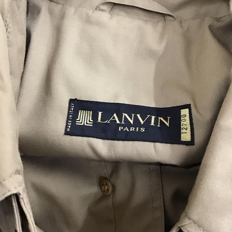 ランバン LANVIN コート コート一般 ロングコート ロングジャケット カラージャケット アウター 無地 ベージュ / ベージュ /  メンズ USED 古着 中古 10114193