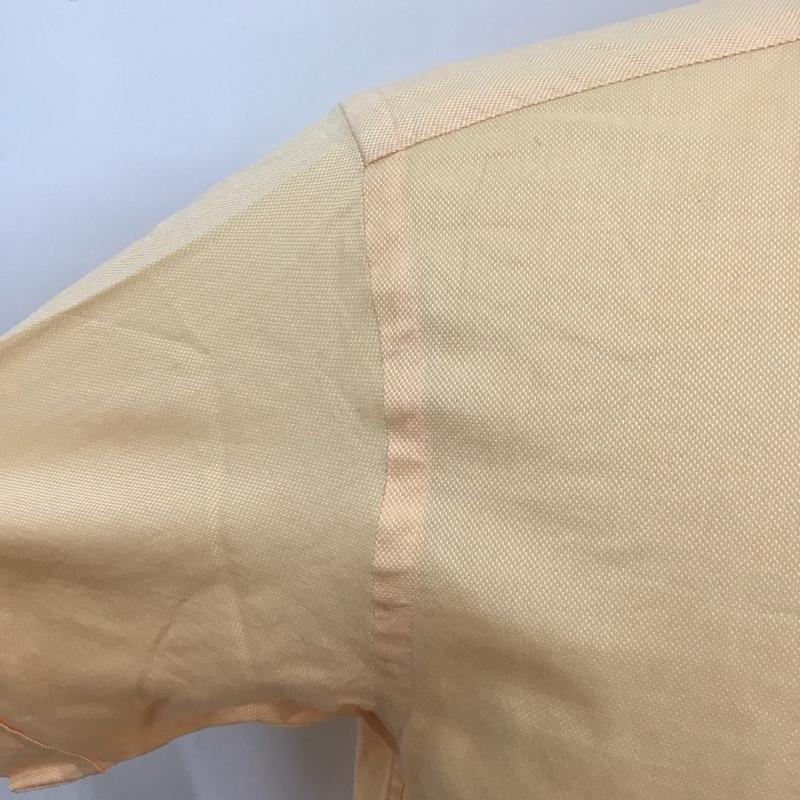 バーバリーブラックレーベル BURBERRY BLACK LABEL シャツ、ブラウス 半袖 BMW50-010-82 ボタンダウン 2 ワンポイント 橙 / オレンジ /  メンズ USED 古着 中古 10113081