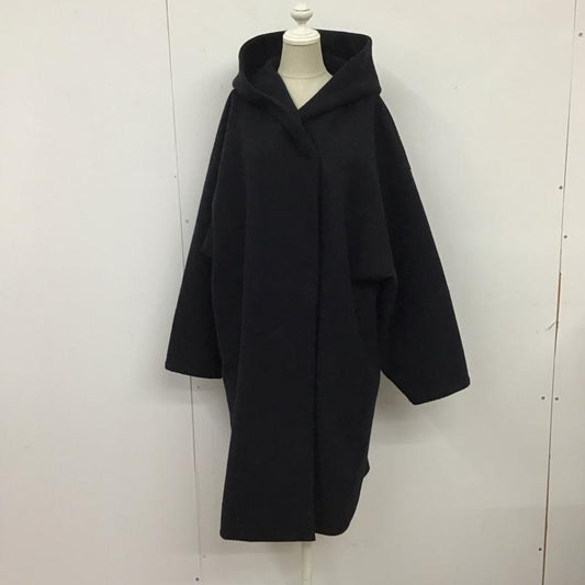 ニコアンド niko and... コート コート一般 ST86DK02TO フード オーバーサイズ M 無地 黒 / ブラック /  レディース USED 古着 中古 10116146