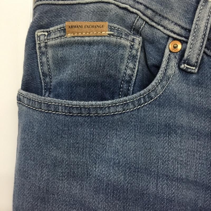 アルマーニエクスチェンジ ARMANI EXCHANGE パンツ デニム、ジーンズ デニムパンツ スリムパンツ ストレッチパンツ ジーンズ 34インチ 無地 インディゴ / インディゴ /  メンズ USED 古着 中古 10120098