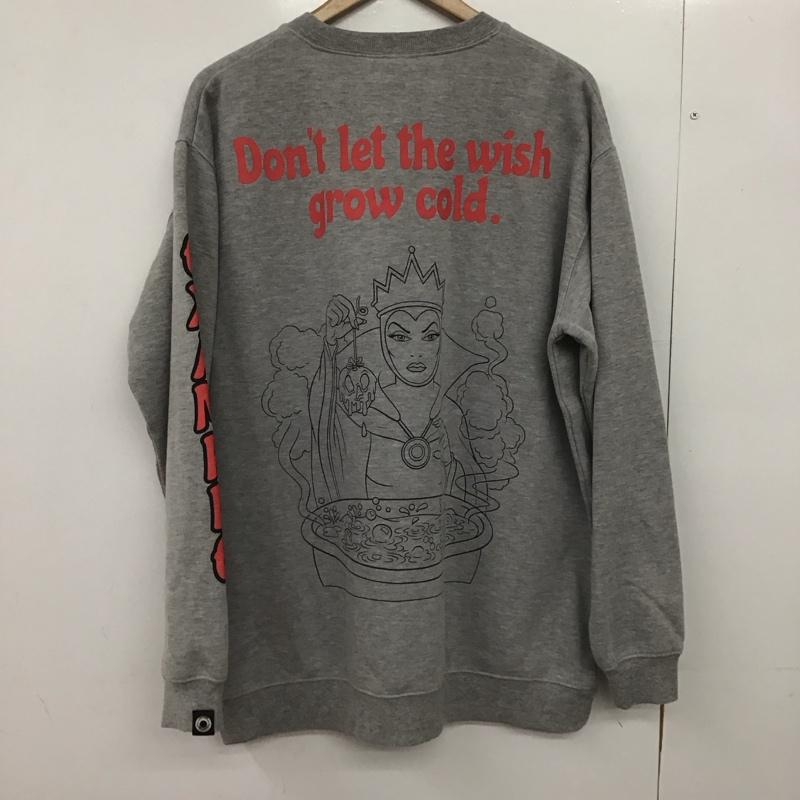 イグザンプル EXAMPLE トレーナー 長袖 長袖トレーナー スウェット クルーネック プルオーバー XXL プリント 灰 / グレー /  メンズ USED 古着 中古 10148089