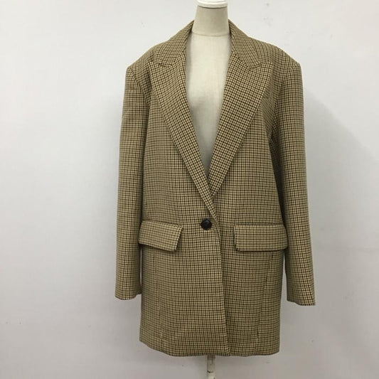 ザラ ZARA ジャケット、上着 ジャケット、ブレザー M チェック マルチカラー / マルチカラー /  レディース USED 古着 中古 10123876
