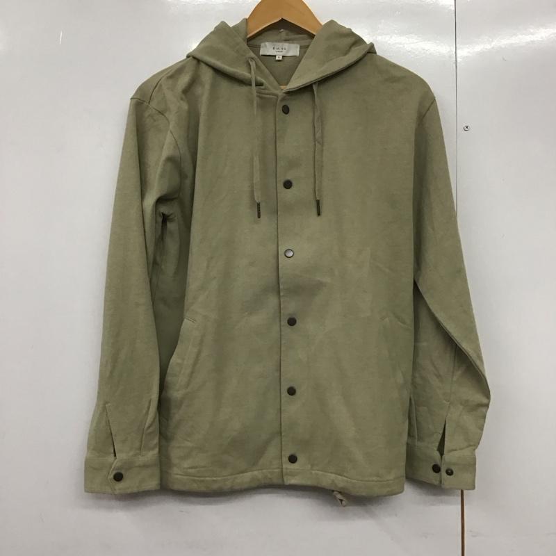 ビーミング バイ ビームス B:MING by BEAMS パーカー 長袖 長袖パーカー フロントボタン アウター S 無地 カーキ / カーキ /  メンズ USED 古着 中古 10144613