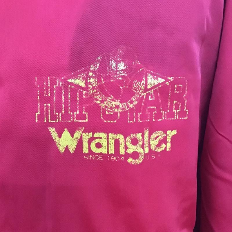 ラングラー Wrangler ジャケット、上着 ジャケット、ブレザー ナイロンジャケット アウター カラージャケット 前ボタン 古着 L プリント 赤 / レッド /  メンズ USED 古着 中古 10106242