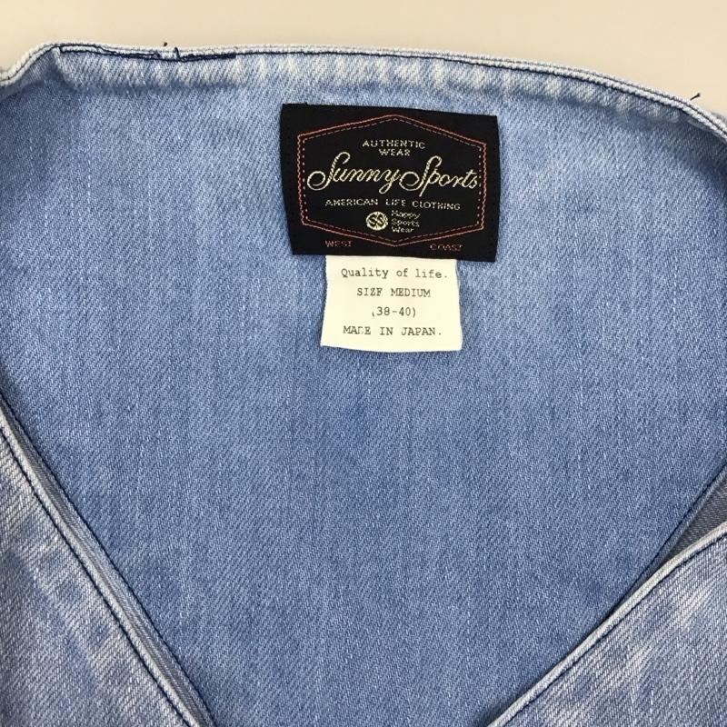 サニースポーツ SUNNY SPORTS カットソー 長袖 長袖シャツカットソー プルオーバーシャツ デニムシャツ M 無地 インディゴ / インディゴ /  メンズ USED 古着 中古 10116197